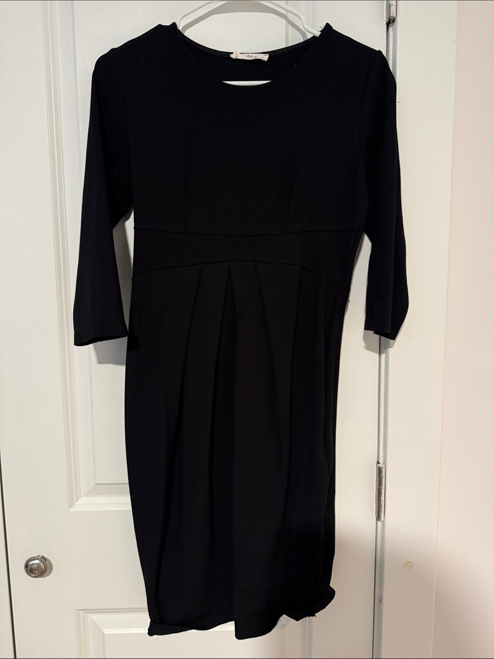 Maternity Black Women's Ponte Sheath Dress